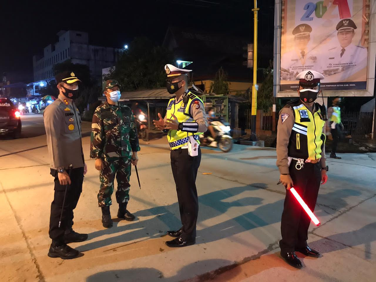 Dandim 0314/Inhil dan Kapolres Turun Secara Langsung Lakukan Pengecekan di Malam Pergantian Tahun