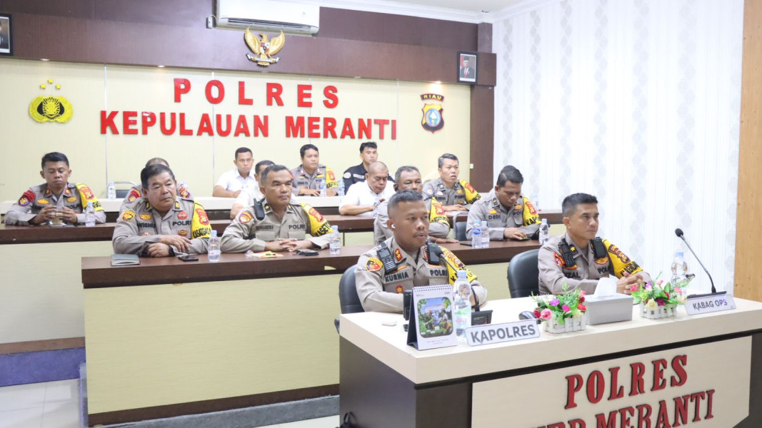 Hadir giat Anev Pilkada via Zoom, Kapolres: Pesan Kapolda kepada Jajaran, Polri Netral