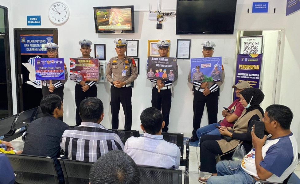 Ada Pesan Pilkada Damai di Samsat, Ini Penjelasannya