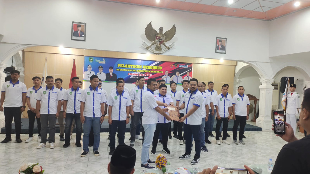 Asosiasi Futsal Bengkalis Resmi Dilantik,Bupati Kasmarni Ucapkan Selamat