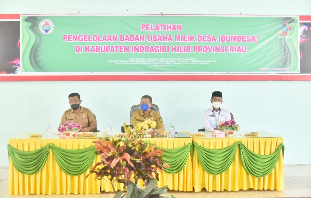 Wabup SU Buka Pelatihan Pengelolaan BUMDes se-Kabupaten Inhil