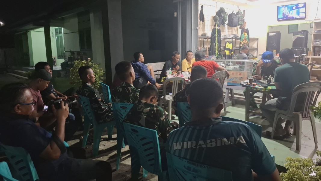 Kodim 0314/Inhil Gelar Nobar Piala Dunia 2026 Bersama Masyarakat, Pererat Silaturahmi TNI dan Rakyat