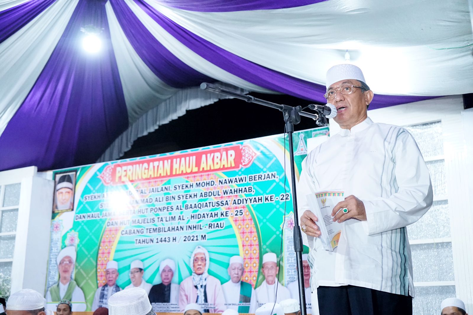 Bupati Inhil Hadiri Peringatan Haul Akbar Syekh Abdul Qadir AL-Jailani