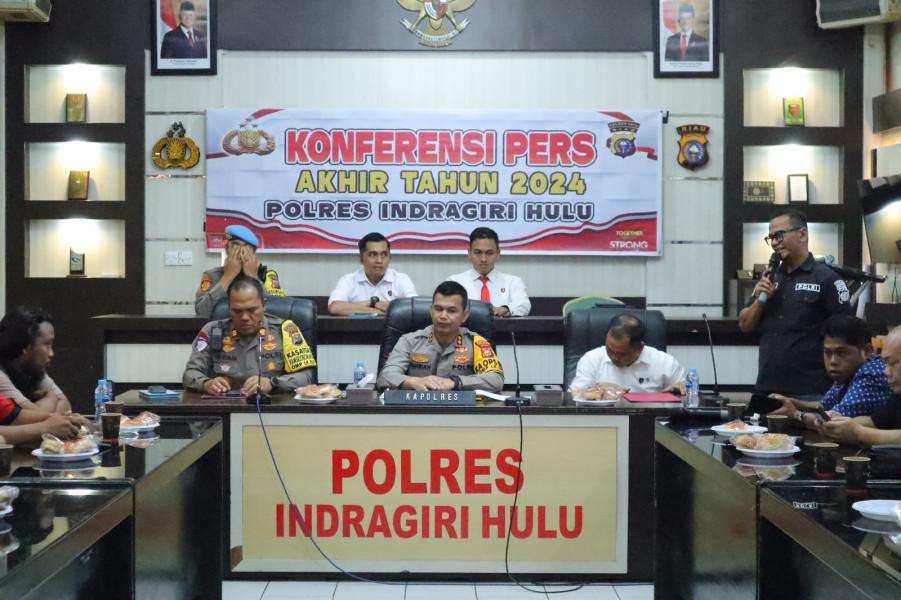 Sepanjang Tahun 2024, Polres Inhu Berhasil Selesaikan 425 Kasus