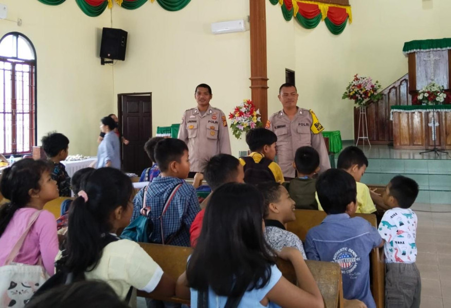 Minggu Kasih, Kapolsek Rengat Barat: Pupuk Peran Aktif Generasi Penerus Bangsa