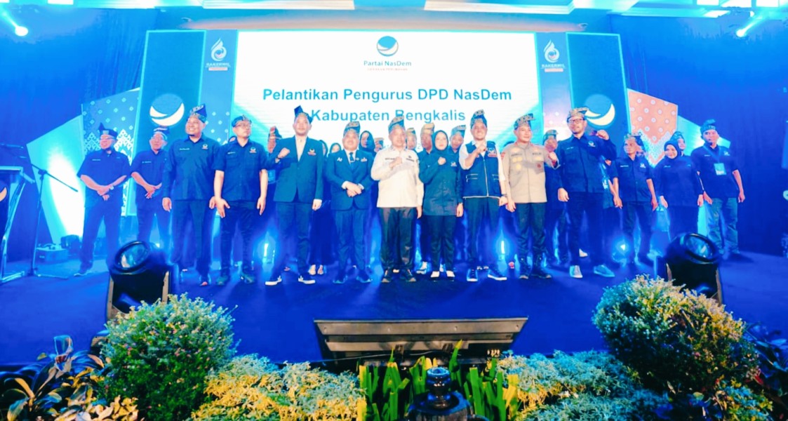 Bupati Bengkalis Hadiri Rakerwil DPW Partai NasDem Riau dan Pelantikan DPD Partai NasDem Bengkalis yang Dipimpin M. Arsya Fadillah