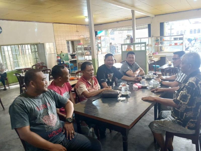 Ngopi Bareng, Polres Inhil Imbau Jaga Kamtibmas saat Kampanye