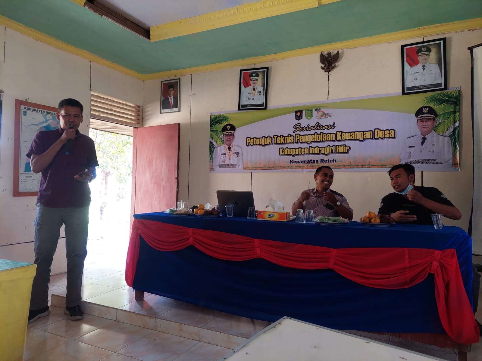 Sosialisasi PTO, Spesialis Keuangan DMIJ Plus Terintegrasi, DPMD Inhil Sampaikan Secara Teknis ke Pemdes di Kecamatan Reteh