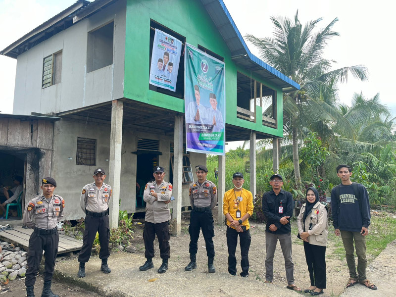 Polsek Kuindra Berikan Pengamanan Kampanye H Dani M Nursalam di Teluk Dalam