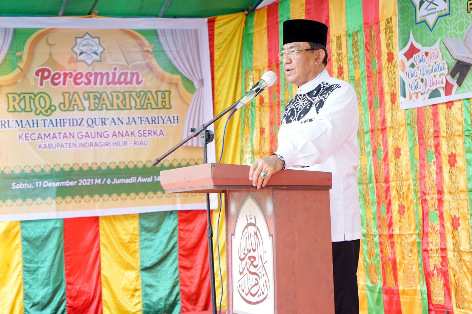 Bupati HM Wardan Resmikan Rumah Tahfidz Quran Jafariyah di Kelurahan Teluk Pinang