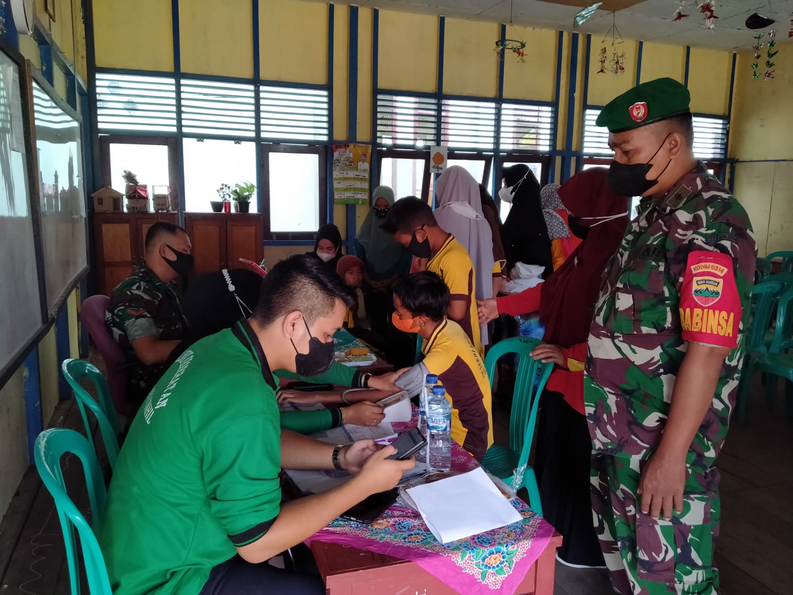 Kodim 0314/Inhil Gencar Laksanakan Vaksinasi dan Sosialisasi ke Masyarakat Umum