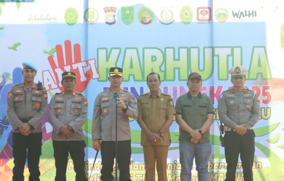 Anti Karhutla Fun Run Polres Inhu, Ini Kata Kapolres dan Pemkab Inhu
