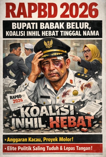 RAPBD 2026: Bupati Babak Belur, Koalisi Inhil Hebat Tinggal Nama?