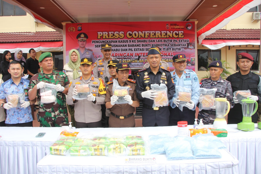 Polres Bengkalis Tangkap Pelaku Penyeludupan Narkotika Jaringan Internasional