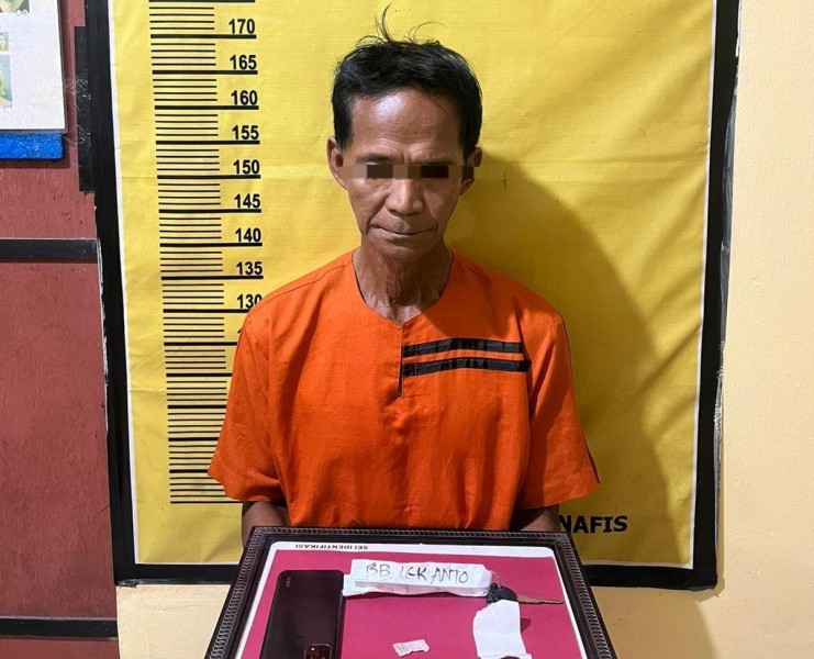 Kakek Penjual Narkoba di Kelurahan Pematang Reba Berhasil Diringkus Saat Hendak Kabur