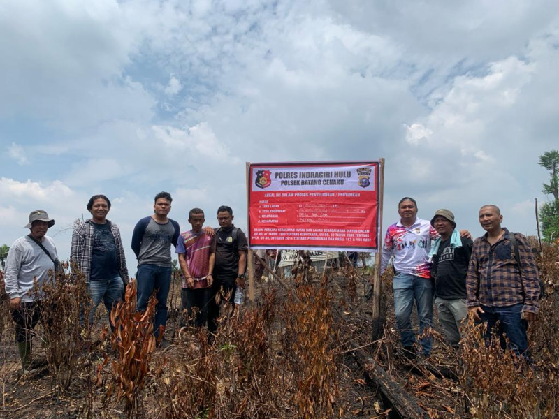 Lagi, Tim Gabungan Polres Inhu Ringkus Pelaku Karhutla