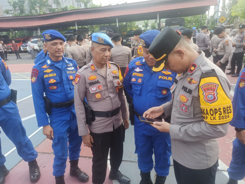 Cegah Judol dan Pinjol, Polres Inhil Periksa Gawai Personel