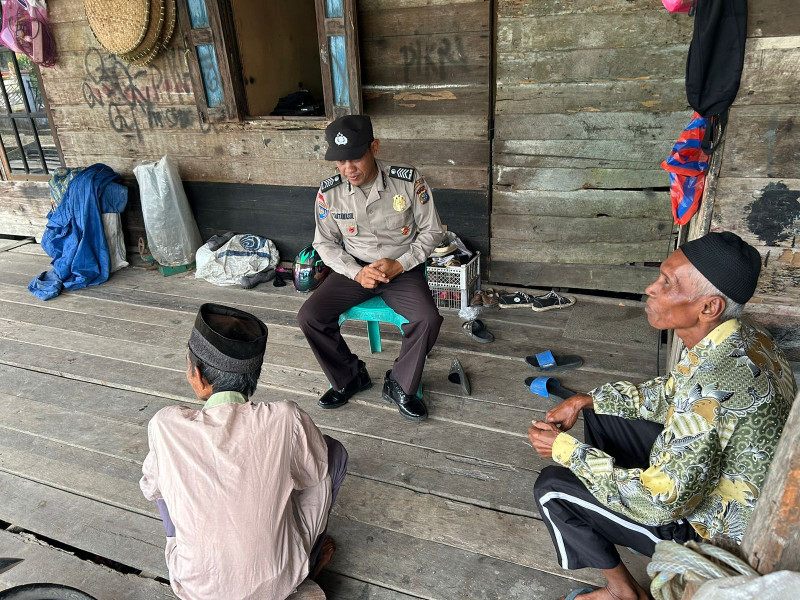 Cooling System, Personel Polsek Enok Berikan Himbauan Kamtibmas dan Pilkada Damai