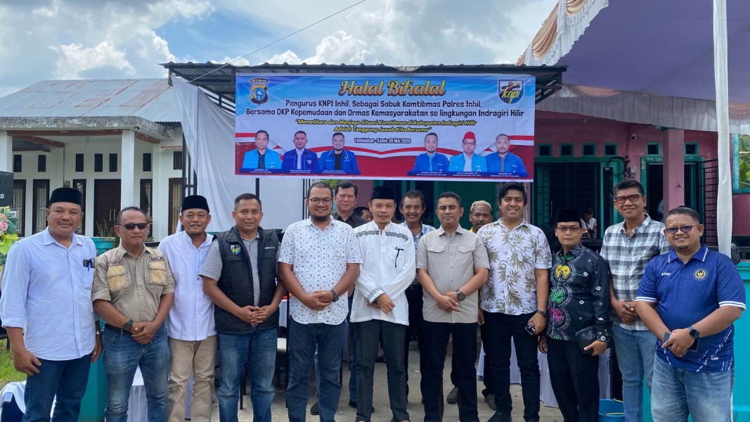 Ketua DPRD Inhil Hadiri Halal Bihalal KNPI, Perkuat Sinergitas Pemuda dan Forkopimda