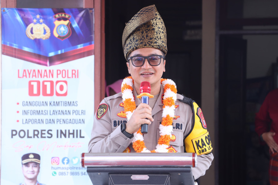 Kapolres Inhil Kunker ke Polsek Kempas dan Keritang