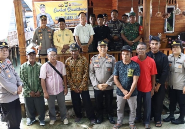 Melalui Jumat Curhat Kapolres Lingga Menyampaikan Pesan Kamtibmas di Kepulauan Posek