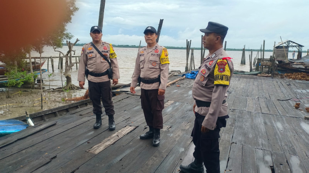 Polsek Kuindra Berikan Pengamanan Kampanye Caleg di Tanjung Lajau