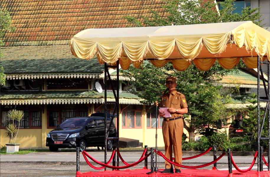 Pimpin Apel Pasca Libur Lebaran, Pj Bupati Inhil Himbau ASN untuk Komitmen Tingkatkan Pelayanan