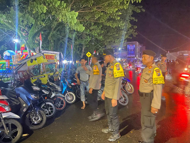 Antisipasi Gangguan Pilkada, Polres Inhu Gelar patroli Gabungan Skala Besar