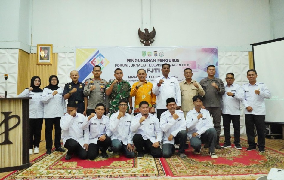 Bupati Inhil Kukuhkan Pengurus FJTI Masa Bakti 2025–2030