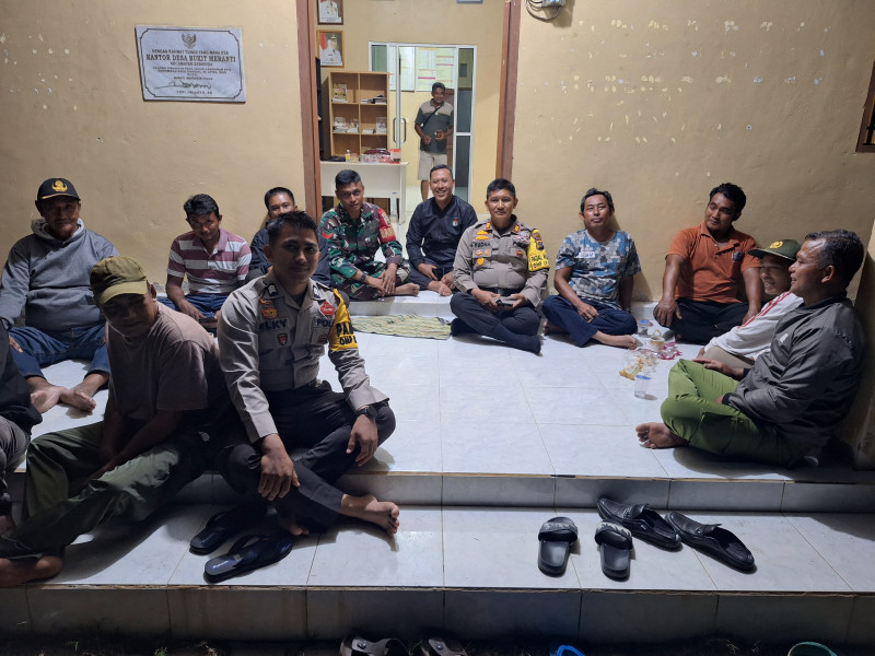 Kapolsek Seberida Pantau Langsung Personel Pam TPS di Lapangan