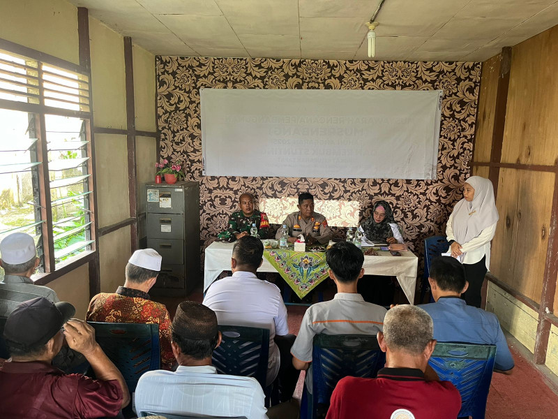 Kapolsek Kuindra Pimpin Rakor Persiapan Rehabilitas Lapangan Sepak Bola