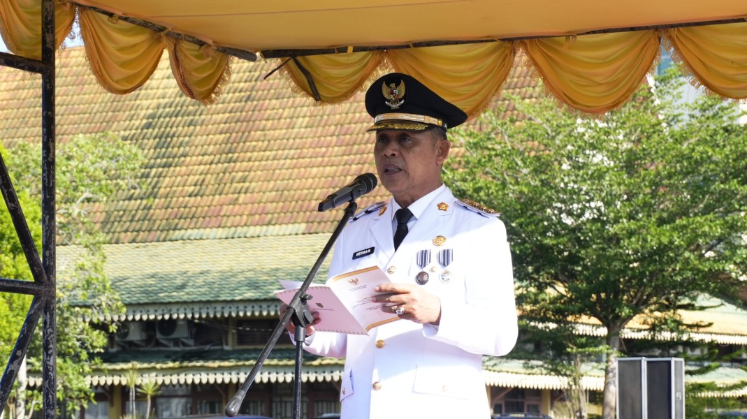 Bupati Inhil Pimpin Upacara Hari Otonomi Daerah ke-30