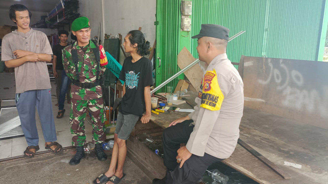 Cooling System, Polsek Pangkalan Kuras dan TNI Bersinergi Ciptakan Kondusifitas