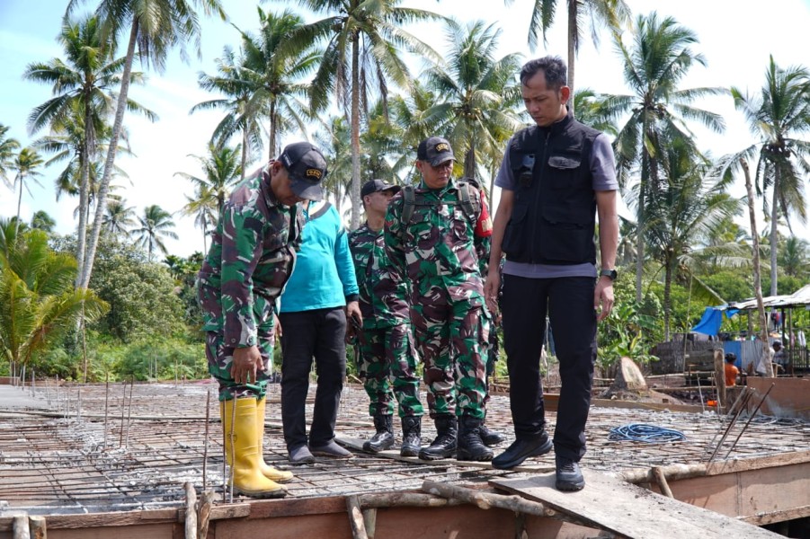 Dandim 0314/Inhil Tinjau Lokasi Pembangunan SPPG Desa Terpencil