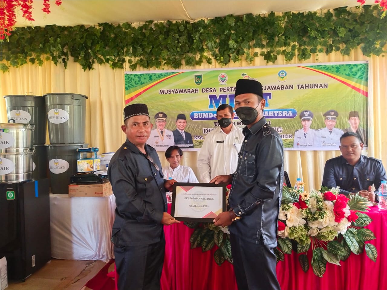 MDPT Tahun Buku 2021, BUMDesa Nibung Sejahtera Catat Laba Rp.155.683.000