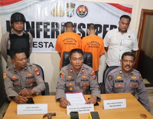 Bobol Rumah dan Lakukan Pencurian, Dua Pria di Ringkus Polsek Tanjungpinang Kota.