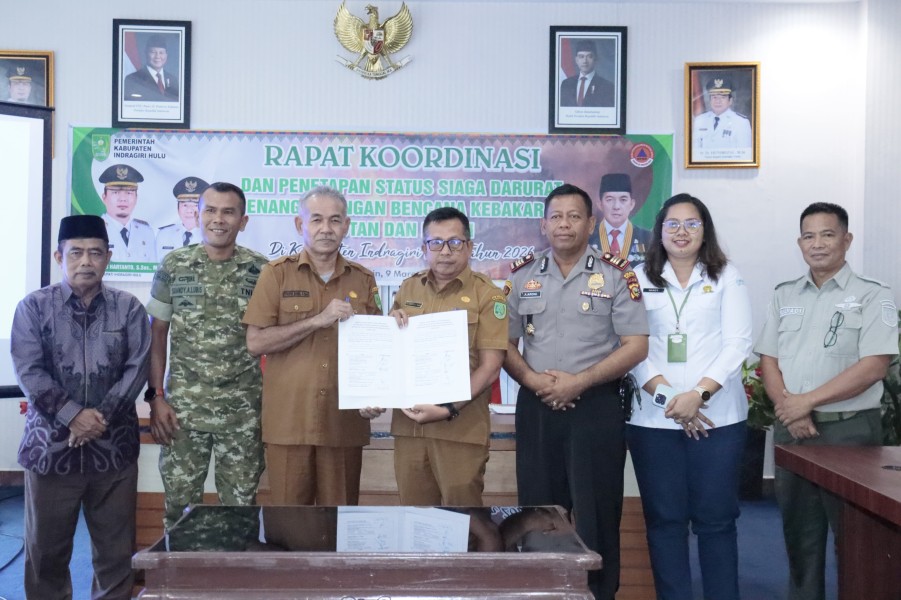 Pemkab Inhu Tetapkan Status Siaga Darurat Penanggulangan Bencana Karhutla Tahun 2026