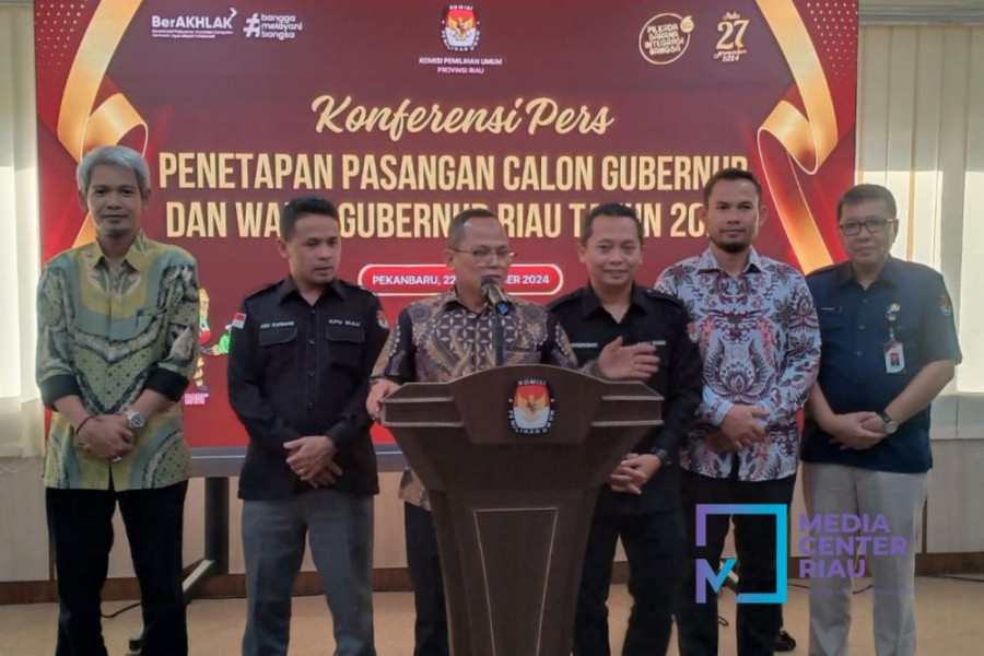 Penuhi Syarat, KPU Riau Resmi Tetapkan 3 Pasang Calon Pilgubri 2024