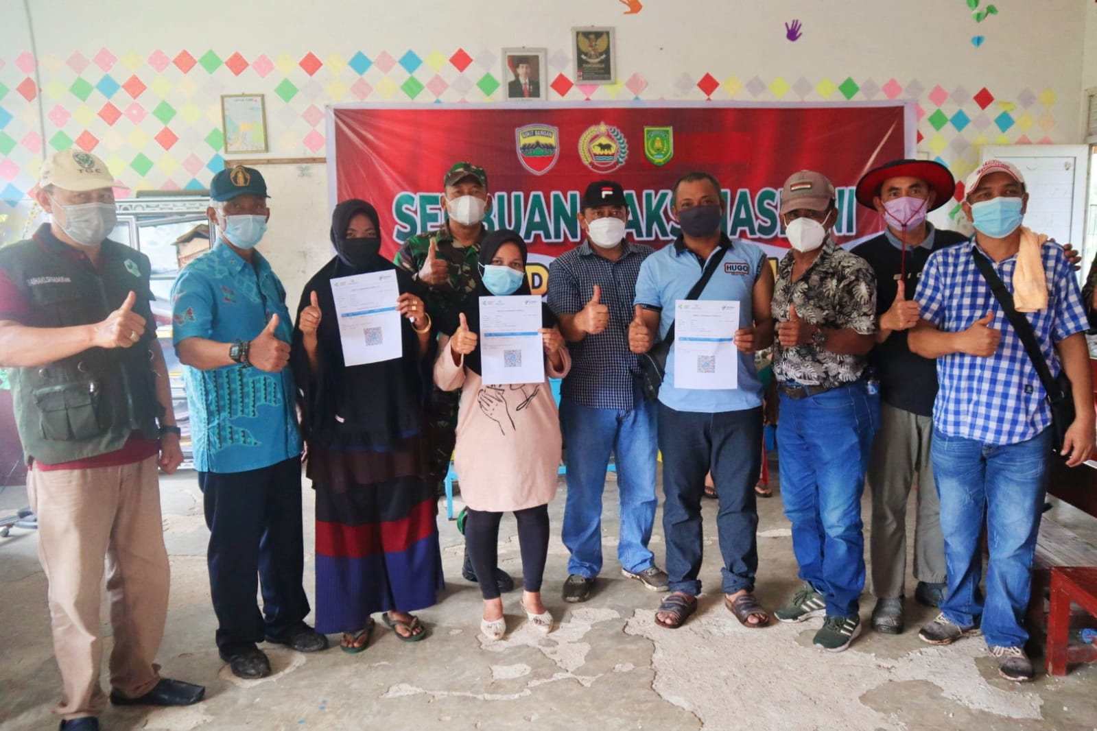 Percepat Vaksinasi, Kodim 0314/ Inhil Kembali Selenggarakan Serbuan Vaksin di Kecamatan Enok