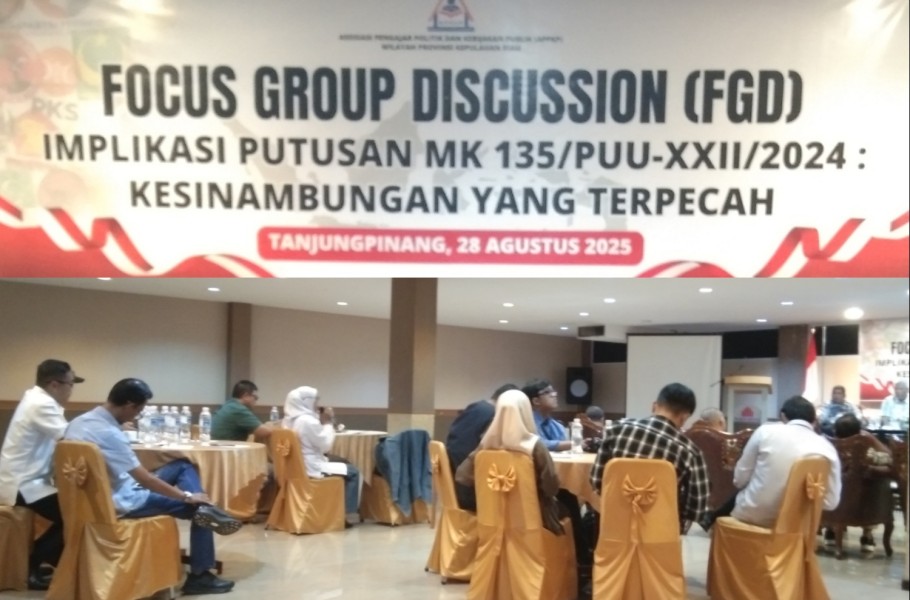 Gelar Focus Group Discussion, APPKP Bahas Implementasi Putusan MK 135/PUU-XXII/2024.