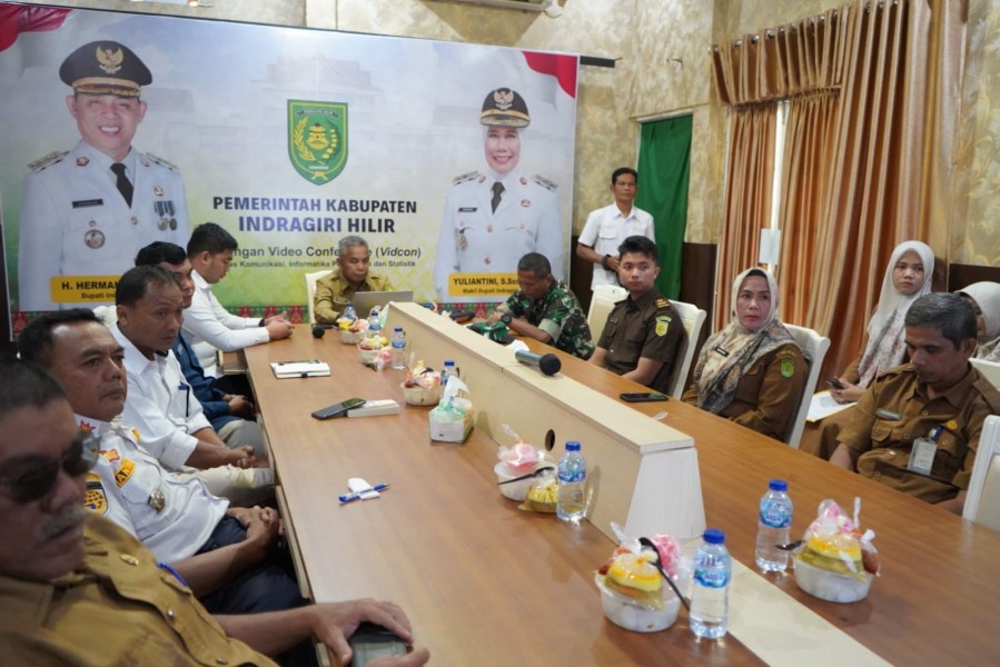 Pemkab Inhil Ikuti Rakor Inflasi Daerah, Bahas Strategi Stabilkan Harga Jelang Pertengahan Tahun