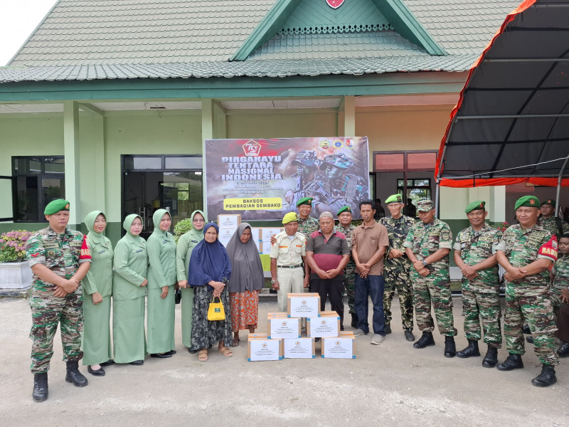 HUT TNI ke-79, Kodim 0314/Inhil Gelar Bakti Sosial