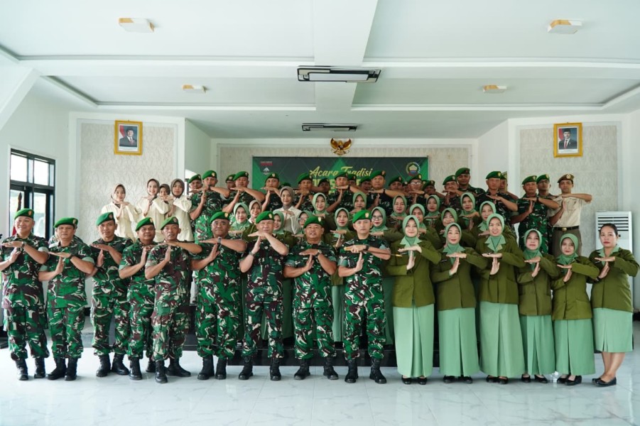 Dandim 0314/Inhil Pimpin Upacara Korp Raport Pindah Satuan