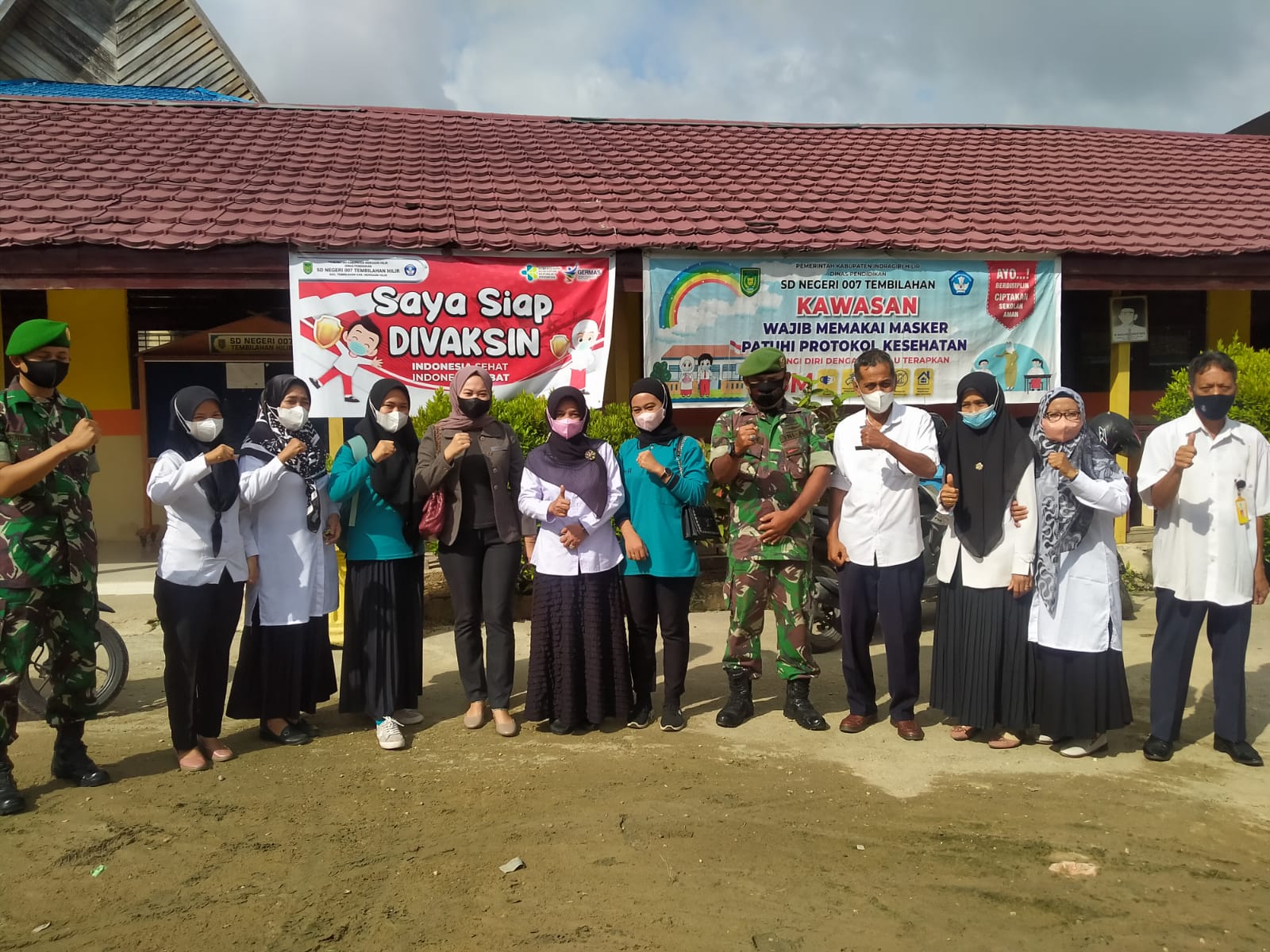 Kodim 0314/Inhil Gencar Laksanakan  Vaksinasi