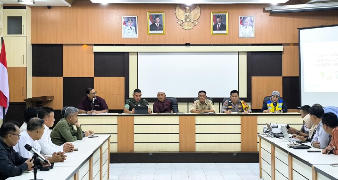 Rapat Penanganan Banjir, Bupati Inhil Panggil Pihak Perusahaan