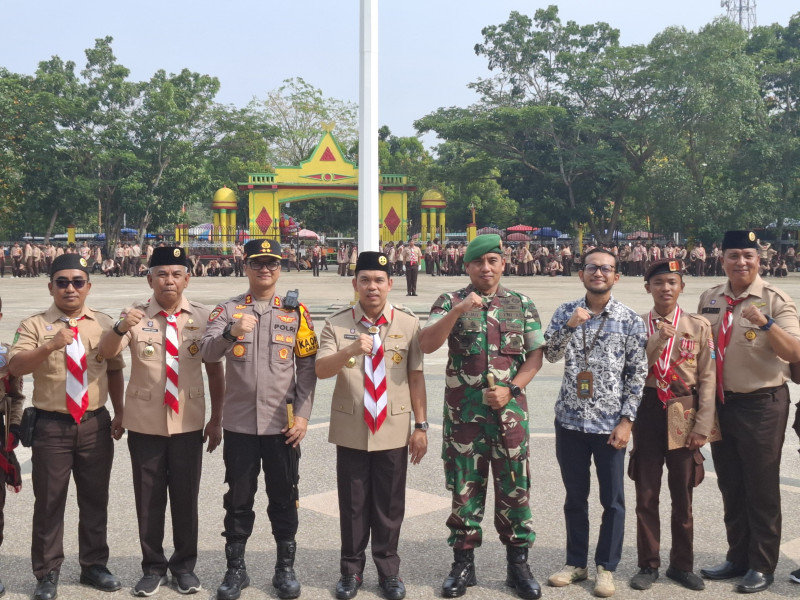 Dandim 0314/Inhil Hadiri Peringatan Hari Pramuka ke-63 Tahun 2024