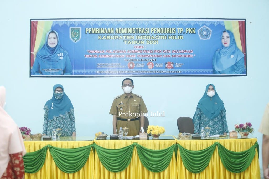 Bupati HM Wardan Buka Pembinaan Administrasi Pengurus TP PKK Inhil