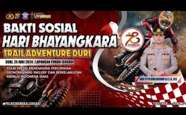 Diikuti 300 Peserta Kapolres Bengkalis Buka Trail Adventure