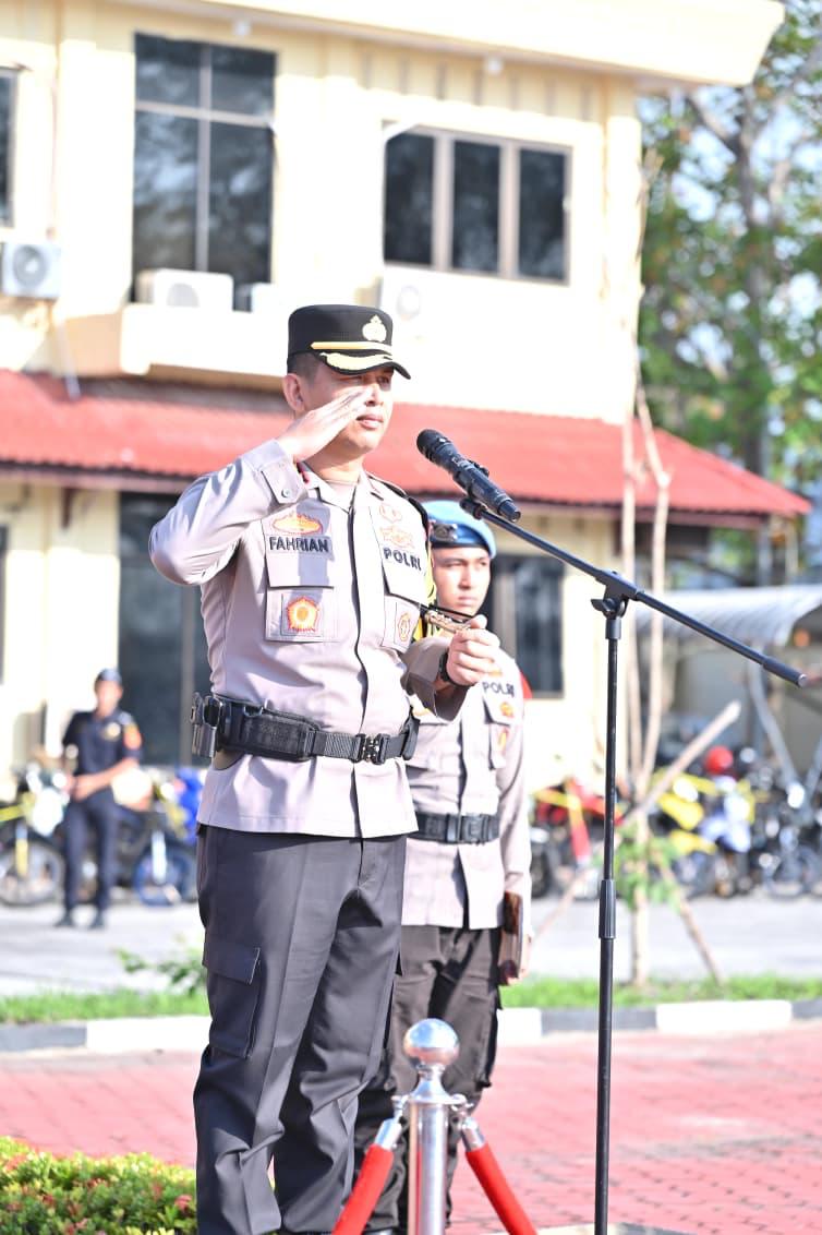 Gelar Apel Pasukan Operasi Ketupat Lancang Kuning 2026, Polres Bengkalis Siap Amankan Idul Fitri
