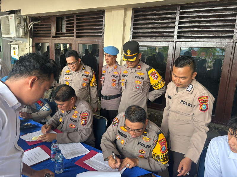 Polres Inhil Gelar Pemeriksaan Senpi dan Amunisi